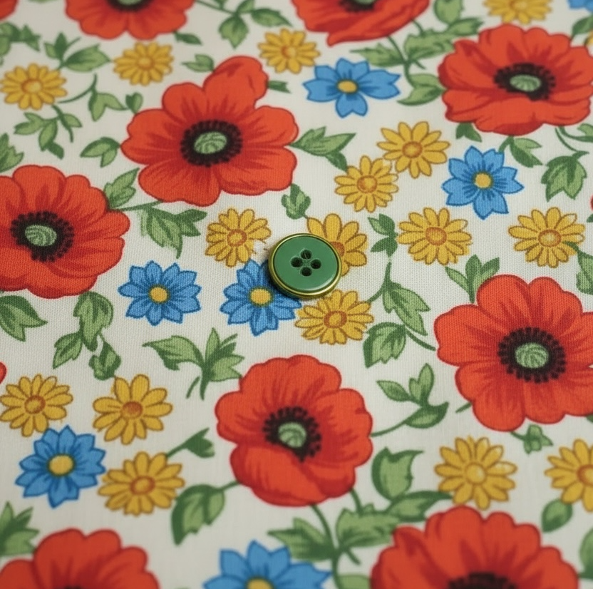 Vaal groen/goud knoopje