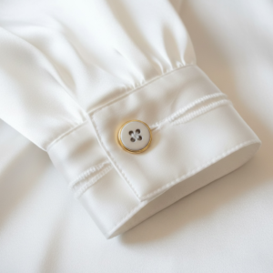 Vaal blauw/goud knoopje