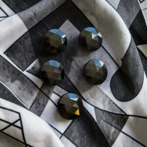 Set 5 knopen geometrisch zwart